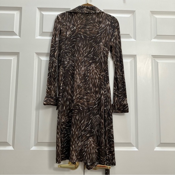 Diane Von Furstenberg Vintage Reissued Jeanne Classic Wrap Dress Swirl Black 4 - Picture 3 of 9